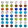 64Pcs 16 Styles Handmade Lampwork Beads LAMP-TA0001-59B-3