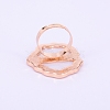 Adjustable Resin Palette Rings MRMJ-WH0060-71B-2