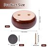 Wood Round Furniture Legs FIND-WH0199-412C-2