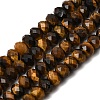 Natural Tiger Eye Beads Strands G-N0179-03-6x4mm-2