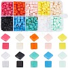 800Pcs 10 Colors Opaque Acrylic Slide Charms OACR-SC0001-36A-1