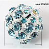 Brass Rhinestone Beads RB-Q165-11-2