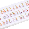 Natural Pearl Dangle Stud Earrings Micro Pave Clear Cubic Zirconia PEAR-N022-A02-5