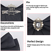Bowknot Tie Polyester Rhinestone Brooches JEWB-WH20006-11-5