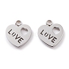 Non-Tarnish 304 Stainless Steel Charms STAS-Y002-01P-1