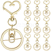18Pcs Alloy Swivel Keychain Clasps KEYC-SP0001-48B-G-1