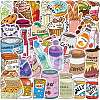 50Pcs 50 Styles PVC Stickers PW-WG4B0CA-01-1