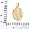 Rack Plating Brass Micro Pave Cubic Zirconia Pendants KK-P287-11G-3