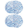 2 Skeins Polyester Yarn for Knitting & Crochet OCOR-TA0003-09B-1