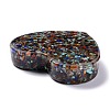 Resin with Natural Mixed Stone Chip Stones Ashtray DJEW-F015-03D-3