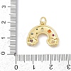 Brass Micro Pave Cubic Zirconia Pendants KK-U058-40G-3