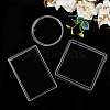 SUPERFINDINGS 3 Sets 3 Style Acrylic Plate DIY-FH0006-02-4