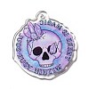 Halloween Printed Acrylic Pendants MACR-G059-04B-2