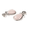 Natural Rose Quartz Pendants G-A031-02P-11-3