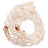 Natural White Agate Beads Strands G-B106-B07-01-3