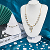 300Pcs 5 Styles ABS Plastic Imitation Pearl  Beads KY-SP0001-23-4