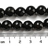 Natural Black Agate Round Beads Strand G-L084-10mm-28-3