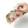 10Pcs 5 Styles Printed Polycotton(Polyester Cotton) Packing Pouches Drawstring Bags ABAG-YW0001-04-5