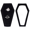 Halloween Theme Coffin Shaped Velvet Finger Ring Boxes VBOX-WH0015-01A-1