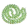 Transparent Electroplate Glass Bead Strands EGLA-TAC0003-04H-2