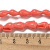 Spray Painted Natural Spiral Shell Beads Strands BSHE-G039-08F-3