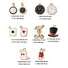 20Pcs 10 Styles Alloy Enamel Pendants ENAM-FP0002-89-6