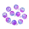 Transparent Crackle Acrylic Beads CACR-N002-10A-3