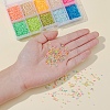 8000Pcs 10 Colors Fluorescent Color Glass Bugle Beads SEED-YW0001-32-10