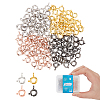 DICOSMETIC 120Pcs 4 Colors Brass Spring Ring Clasps FIND-DC0001-94-1