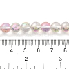 Transparent Electroplate Glass Beads Strands GLAA-T032-T8mm-C12-3