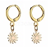 Brass Huggie Hoop Earrings EJEW-JE04208-02-1