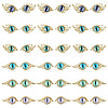 HOBBIESAY 36Pcs 12 Styles Evil Eye Alloy Cabochons MRMJ-HY0002-41-1