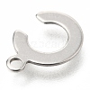 Non-Tarnish 201 Stainless Steel Charms X-STAS-C021-06P-C-3