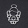 Non-Tarnish 201 Stainless Steel Laser Cut Pendants LS-STAS-S105-T888-1-1