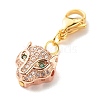 Brass Micro Pave Cubic Zirconia Pendants HJEW-JM00577-04-2