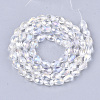 Electroplate Glass Beads Strands EGLA-T013-05M-2