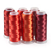 6Rolls 6 Colors Velour Yarn AJEW-TA0002-70A-3