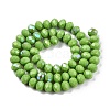 Electroplate Opaque Solid Color Glass Beads Strands EGLA-A044-P8mm-L30-3