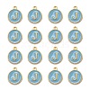 Golden Plated Alloy Enamel Charms ENAM-S118-04J-2