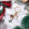 Christmas Theme Alloy Enamel Keychain KEYC-JKC00922-2