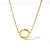Vintage 304 Stainless Steel Ring Pendant Necklaces for Women DG9010-1-1