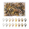 120Pcs 8 Colors Zinc Alloy Lobster Claw Clasps FIND-BT0001-22-1