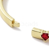 Brass Pave Crimson Glass Hinged Bangles for Women BJEW-Z061-08B-3