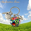 Rugby Alloy Sublimation Blanks Keychains AL-CBAF9A1-02P-03-4