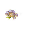 Cubic Zirconia & Natural Pearl Flower Brooch PW-WGBE5D8-03-1