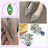 100Pcs Glass Rhinestone Cabochons RGLA-FG0001-25A-6