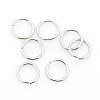 Tarnish Resistant 304 Stainless Steel Open Jump Rings STAS-J013-10xx1.2mm-01-1