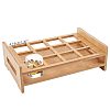 12-Hole Bamboo Glass Holder Display Racks ODIS-WH0025-82-1