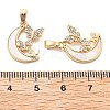 Brass Micro Pave Cubic Zirconia Pendants KK-L222-013G-3