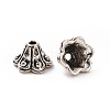 6-Petal Tibetan Style Zinc Alloy Flower Bead Caps TIBEB-R062-047-2